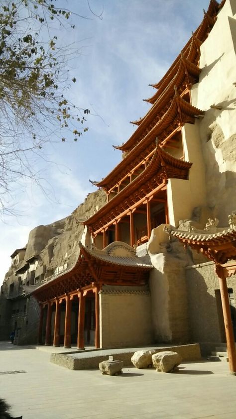 Mogao caves Dunhuang China Mogao Caves, Dunhuang, Cave House, Everything Is Possible, China Travel, Aladdin, China, Travel, Quick Saves