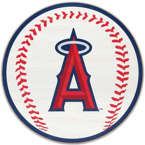 Los Angeles Angels Logo, Angels Baseball Logo, Baseball Angels, Los Angeles Angels Baseball, Angel Mama, Baseball Painting, Baseball Pennants, Baseball Sublimation, Fun Wall Art