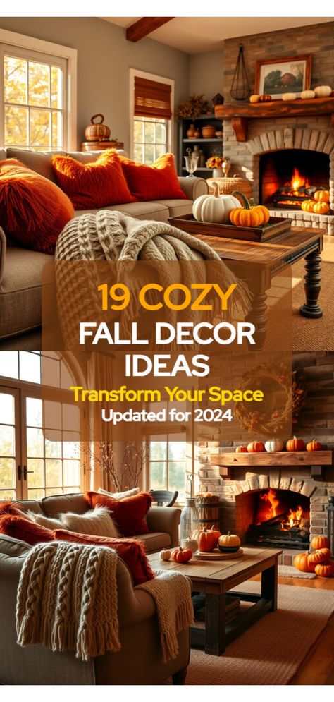 fall home decor ideas Small Porch Ideas, Cozy Fall Home, Fall Home Decor Ideas, Easy Fall Decor, Cozy Fall Decor, Pink Living Room, Faux Floral Arrangement, Warm Colour Palette, Fall Decor Ideas