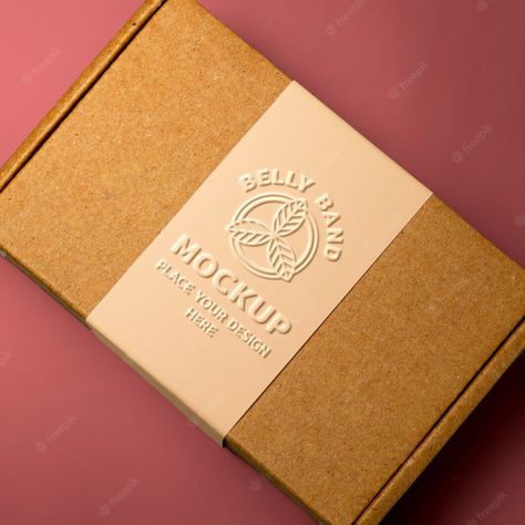 Premium PSD | Belly band cardboard box mock-up with embossed effect Belly Band Packaging, Embossed Packaging, Candle Store, Cardboard Packaging, Candle Box, Packaging Ideas, Belly Band, Belly Bands, Packaging Design Inspiration