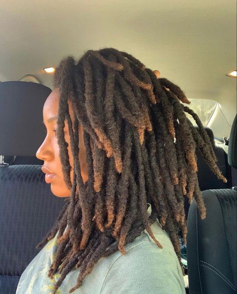 Semi Freeform Locs Women Short, Free Form Locs Women, Semi Freeform Locs Women, 4b Locs, Thick Locs On Black Women, Locs Women, Dreads Black Women, Freeform Locs, Thick Locs