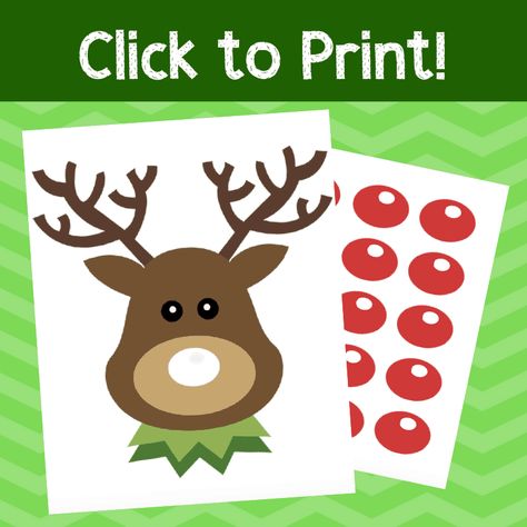 Pin the Nose on Rudolph Printable Christmas Party Game Rudolph Printable, Pin The Nose On Rudolph, Preschool Christmas Party, Fun Holiday Games, Christmas Party Games For Kids, Christmas Party Activities, School Christmas Party, Fun Christmas Party Games, Printable Christmas Games