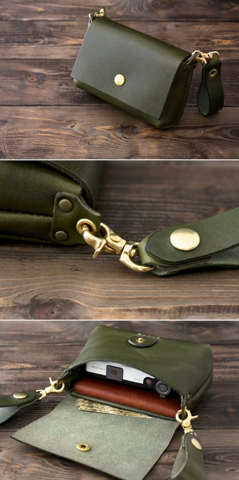 Sac En Cuir Diy, Fotocamere Vintage, Leather Belt Pouch, Sac Diy, Handmade Leather Belt, Belt Pouch, Leather Projects, Leather Bags Handmade, Hip Bag