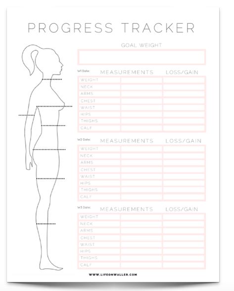 Free Printable Fitness Tracker - Cassie Scroggins Printable Fitness Tracker, Training Journal, Fitness Planner Free, Fitness Tracker Printable, Progress Tracker, Tracker Fitness, Fitness Planner Printable, Tracker Free, Weight Tracker