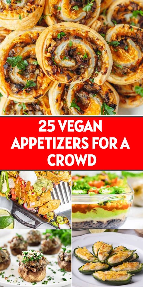 Looking for some amazing vegan appetizers to impress your friends and family at your next gathering? These tasty bites are perfect for brunch, summer parties, or any celebration! Whether you need quick and easy recipes or something unique to bring to a potluck, we've got you covered. From savory bites to delightful finger foods, these healthy vegan appetizers will surely steal the spotlight at any event. Check out our collection of delicious recipes that are sure to make everyone happy – even th Vegetarian Finger Sandwiches, Vegan Gluten Free Appetizers, Vegetarian Appetizers For Party, Unique Party Appetizers, Spicy Appetizers, Vegan Nachos, Vegan Party, Gluten Free Appetizers, Appetizers For A Crowd