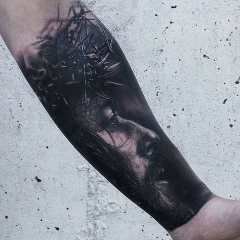 Cover Up Tattoos For Men Arm, Jesus Forearm Tattoo, Best Forearm Tattoos For Men, Best Forearm Tattoos, Arm Cover Up Tattoos, Forearm Cover Up Tattoos, Cover Up Tattoos For Men, Forearm Tattoos For Men, Mens Body Tattoos