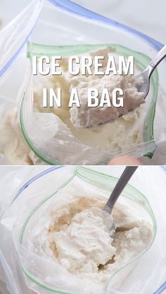 Tiara Aesthetic, Spaghetti Eis Dessert, Ice Cream In A Bag, Aesthetic Cream, Easy Homemade Ice Cream, Snow Cream, Making Homemade Ice Cream, Easy Ice Cream, Diy Ice Cream