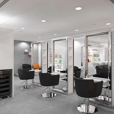 Hair Dressing Salon Ideas, Barber Shop Interior, Dream Salon, Beauty Salon Furniture, Hair Salon Design, Hair Dressing, Interior Design Presentation, Design Presentation, Beauty Companies