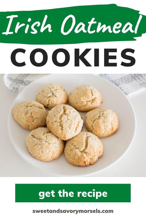 Looking for a way to indulge yourself without feeling guilty? These hearty and healthy Irish oatmeal cookies are perfect! Made with wholesome ingredients, each cookie has a satisfyingly crunchy texture. #irishcookierecipes #oatmealcookierecipes #oatmeal Irish Cookies, Irish Oatmeal, Quick Cookies Recipes, Irish Butter, Toffee Bars, Oatmeal Cookie, Feeling Guilty, Oatmeal Cookie Recipes, Classic Cookies