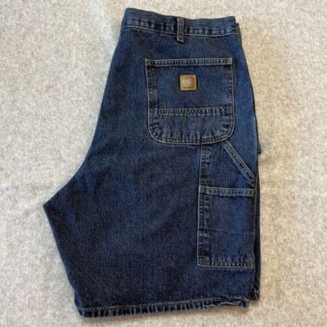 Carhartt Jean Shorts Mens 39 x 8 Blue Carpenter Denim Utility Work B28 DPS  | eBay Carhartt Shorts, Carhartt Jeans, Mens Jean Shorts, Xmas List, Vintage Carhartt, Fit Board Workouts, Brands Outlet, Denim Jean, Short Outfits