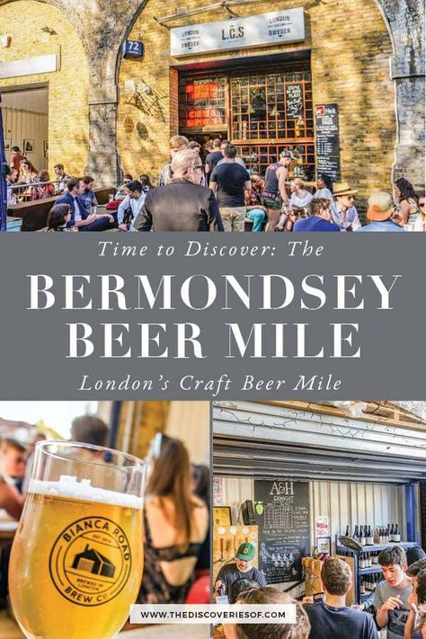 The Bermondsey Beer Mile is EPIC. 15+ craft breweries dotted over a mile (OK a mile and a half) in Bermondsey near London Bridge. Don't miss this handy guide to visiting the breweries and planning your beer mile crawl, complete with a handy map! #london #beer #travel #thingstodo Bermondsey London, Bermondsey Street, London Walking Tours, London Trip, Traveling Ideas, Things To Do In London, Craft Brewery, London Bridge, London Photography