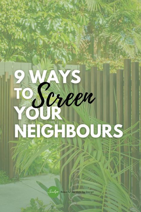 Corner House Privacy Ideas, How To Add Privacy To Patio, Backyard Privacy Ideas From Neighbors Plants, Screening Fence Ideas, Backyard Screens Privacy, Garden Screening Ideas From Neighbours, Screen Garden Ideas, Private Garden Ideas Privacy Screens, Natural Garden Screening Ideas