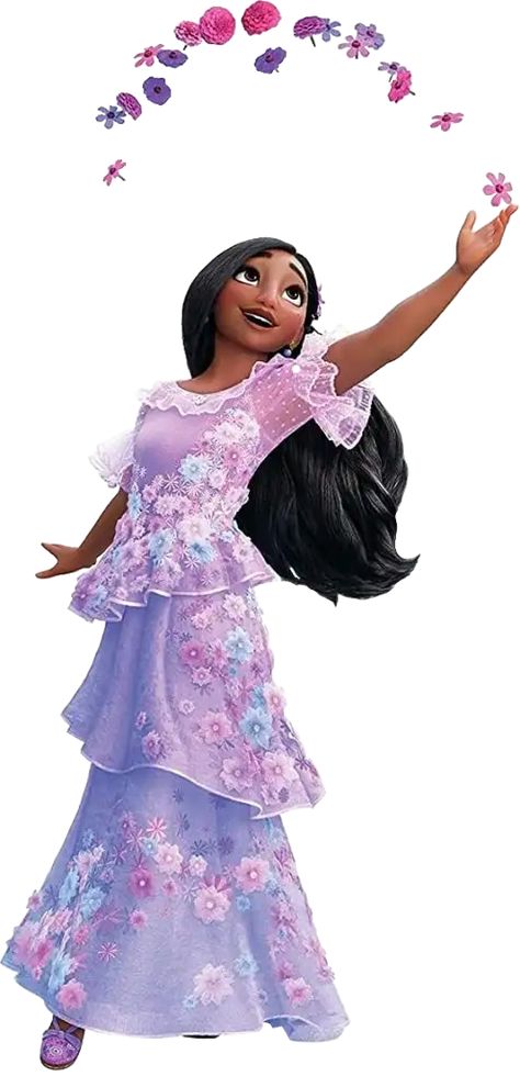 Isabella Madrigal is one of the characters from Disney's Encanto. Isabella Madrigal Encanto Png, Isabela Madrigal Png, Isabela Encanto Png, Isabella Dress Encanto, Encanto Characters, Isabella Madrigal, Isabela Madrigal, Run Disney Costumes, Barney & Friends