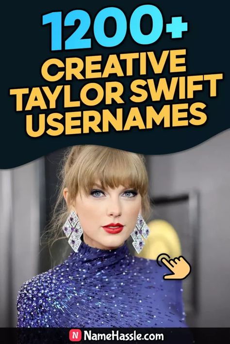 Best Fan Taylor Swift Usernames Generator Taylor Swift Song Username Ideas, Taylor Swift Fan Page Names, Taylor Swift Private Story Names Snapchat, Swiftie Name Ideas, Taylor Swift Inspired Username Ig, Taylor Swift Fanpage Username Ideas, Taylor Username Ideas, Taylor Swift Username Ideas Twitter, Taylor Swift Inspired Username