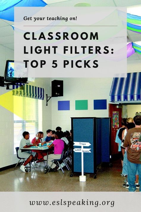 Find out the top picks for classroom light filters to cover up harsh fluoresent lights. Make an ideal learning environment with these light covers for blue light. #filter #lightfilter #cover #lightcover #class #classroom #light #lighting #education #teaching #teacher #environment Diy Florescent Light Cover Classroom, Diy Light Covers Classroom, Fluorescent Light Covers Diy Classroom, Alternative Classroom Lighting, Classroom Light Covers, Classroom Lighting Ideas, Fluorescent Light Covers Diy, Florescent Light Cover, Classroom Lighting