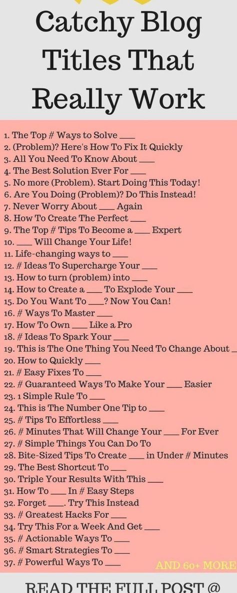 Having a catchy blog title is key to attract the right readers to your blog posts. Like this one on this article! They are very often the first thing your audience sees: on your blog, on social media, etc. And that title alone can make or break their decision to click and read it. So, your blog … Catchy Titles Ideas, Attraction Marketing Posts Ideas, Catchy Title For Tiktok, Editorial Graphics, Most Useful Websites, Catchy Lines, Article Ideas, Useful Websites, Youtube Hacks