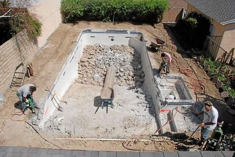 How much does it cost to remove a built-in swimming pool? Swimming Pool Removal, Christian House, Backyard Swimming Pool, Clear Conscience, Meet Our Team, Pool Construction, Swimming Pools Backyard, Pool Ideas, Construction Company