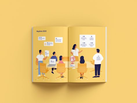 ACTEC - Annual Report on Behance Report Illustration, Adobe Illustrator Draw, Illustration Projects, Radical Change, Photo Report, Project Photo, Annual Report, Illustration Drawing, Brochure Design