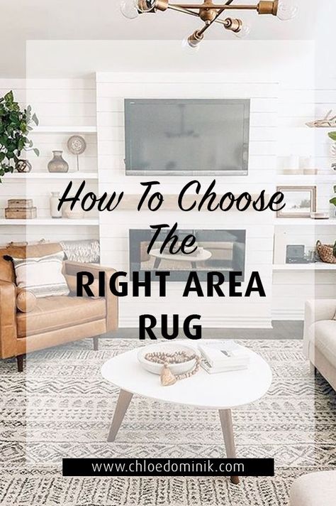 How To Choose The Right Area Rug: There's lots of factors that go into choosing the right area rug for your space, colour, environment, style and function. Here is a guide to how to pick the right rug for your home down to size, colour, function and materials. @chloedominik #howtochoosearug #arearugs #interiordesigntipsrugs #choosinganarearug #arearugideas #layeredrugs #texturedrug How To Choose The Right Size Area Rug, Choosing Rug Size Living Room, How To Choose Rug Size Living Rooms, Living Room With Area Rug Ideas, How To Pick A Rug Color, How To Choose An Area Rug, How To Choose A Living Room Rug, How To Pick An Area Rug For Living Room, How To Choose A Rug Living Rooms