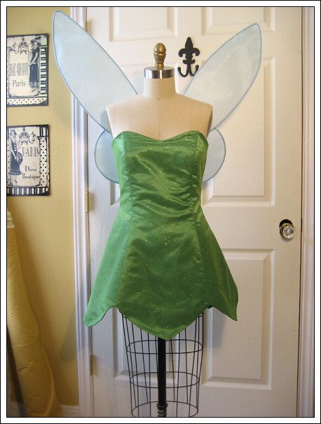 Tinkerbell Costume | Modified Simplicity 5561 - the hem (obv… | Flickr Adult Tinkerbell Costume, Tinkerbell Cosplay, Tinkerbell Shoes, Tinkerbell Dress, Tinkerbell Costume, Tinker Bell Costume, Carnaval Costume, Bright Shoes, Disney Dress