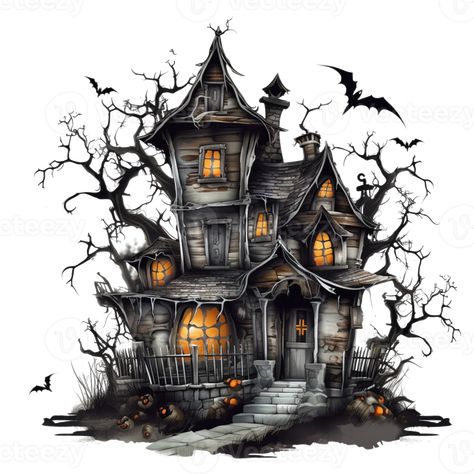 Haunted Halloween House Clipart  generative ai technology Halloween Drawings House, Spooky Haunted House Drawings, Printable Halloween Images, Haunted Halloween House, Haunted House Art, Haunted House Pictures, Haunted House Clipart, Haunted House Drawing, Halloween Houses