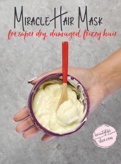 Coconut Oil Hair Mask Diy, Damaged Hair Diy, Overnight Hair Mask, Moisturizing Hair Mask, Homemade Hair Treatments, Homemade Hair Mask, Diy Hair Mask For Dry Hair, Dry Frizzy Hair, Best Hair Mask