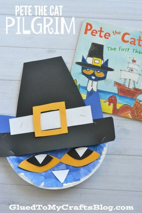 Pilgrim Crafts, Pilgrims And Indians, Thanksgiving Kindergarten, Thanksgiving Crafts Preschool, Thanksgiving School, Thanksgiving Classroom, Paper Plate Craft, November Crafts, Thanksgiving Preschool