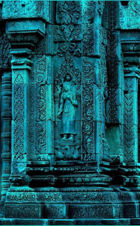 (1) Blissful blues on Pinterest Cyan Magic Aesthetic, Teal Playlist Covers, Deep Turquoise Aesthetic, Teal Aesthetic Pictures, Teal Blue Aesthetic, Cambodian Temple, Turquoise Aesthetic, Faraway Tree, Fresh Skincare