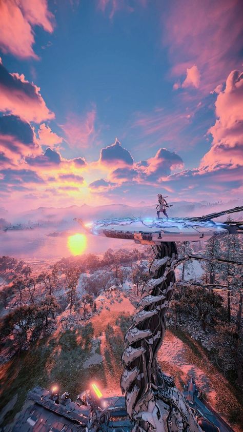 Horizon Game Wallpaper, Horizon Forbidden West Landscape, Horizon Forbidden West Scenery, Horizon Forbidden West Aesthetic, Horizon Forbidden West Art, Aloy Forbidden West, Horizon Forbidden West Wallpaper, Aloy Wallpaper, Horizon Game