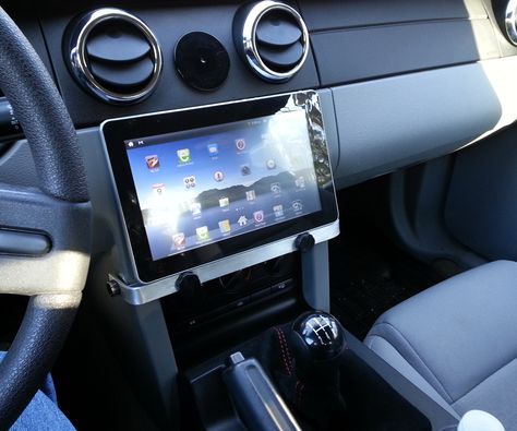 I've never liked the window suction mounts for phones and tablets so I designed a pretty simple tablet/iPad bracket for a 2005 Mustang. The parts are ... Car Ipad Holder, Ipad Car Mount, Ipad Holder For Car, Car Tablet Mount, 2005 Mustang, Ipad Mount, Tablet Mount, Support Ipad, Ipad Holder