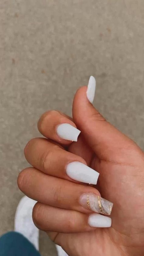 Nails Balerin, Nails Inspiration Ballerina, Ombre Acrylic Nails, White Acrylic Nails, Casual Nails, Rose Nails, Acrylic Nails Coffin Short, Nagel Inspo, Short Acrylic Nails Designs