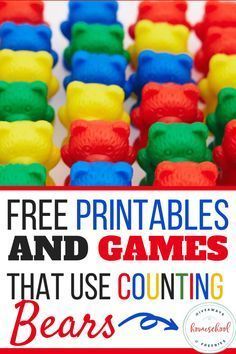 Have you considered using manipulatives for early math skills? Rainbow or counting bears are a big draw for kids. Grab these ideas from Homeschool Giveaways. They are relatively cheap and you can use them for so many different activities from matching to counting to patterns and much more. Bear Counting Activities Preschool, Beginning Counting Activities, Math Building Activities Preschool, Fun Counting Games For Preschool, Numbers And Counting Activities, Counting Mats Preschool, 1:1 Counting Activities, Prek Math Center Ideas, Bear Counters Activities