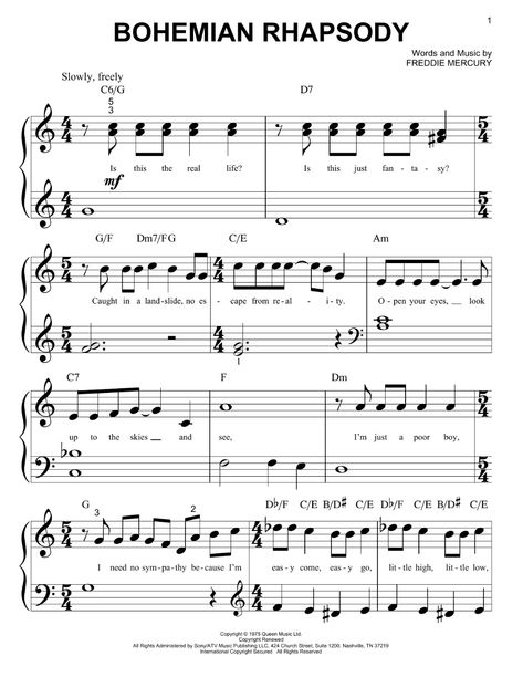 Bohemian Rhapsody Queen, Piano Guys, Piano Notes Songs, Music Theory Worksheets, Drum Sheet Music, Dimebag Darrell, Partition Piano, Flute Sheet Music, Music Chords