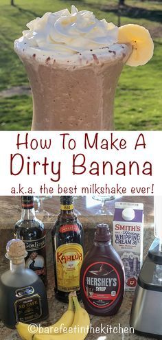 Banana Cocktails, Resep Koktail, Banana Recipe, Liquor Drinks, Boozy Drinks, Milk Shakes, Mini Cheesecakes, Alcohol Drink Recipes, Banana Recipes