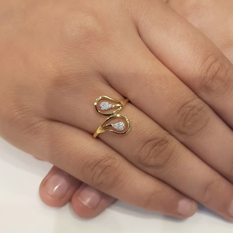 "Unlock the magic of our latest collection. 🔮 #EnchantmentAwaits" Beautiful 14k Gold & diamond ring with GIA certified diamonds❤️ Just in! ✨ Our collection of ready-to-ship designs make the perfect gift idea for last minute purchases, and proposal deadlines. In-stock designs have a quick turnaround time and are ready to ship in 1-2 business days. Crafted with the finest quality of diamond and gold jewelry, our ready-ship designs allow you to find a piece you LOVE without the wait. See more ... Girls Ring Design Gold, Finger Rings For Girls, Ladies Finger Ring, Fairytale Engagement Rings, Ladies Gold Rings, Latest Gold Ring Designs, Ladies Design, Unique Wedding Jewelry, Girls Ring