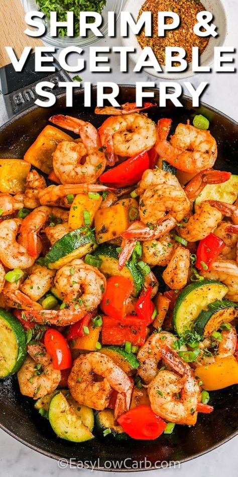 Cajun Shrimp Recipes, Quick Delicious Meals, Shrimp And Vegetables, Shrimp Recipes Healthy, Shrimp Recipes For Dinner, Chicken And Shrimp Recipes, Seafood Appetizers, Shrimp Recipes Easy, Easy Shrimp