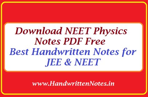 Download NEET Physics Notes PDF Free | Best Handwritten Notes for JEE & NEET Exam Preparation. Given Physics Handwritten Notes PDF are large in size so you can not see a live preview of these notes. You can download and read it for best preparation. Physics Handwritten Notes for JEE & NEET Best Physics Handwritten […] Neet Exam Notes, Mahadev Shringar, Neet Physics, Exam Notes, Physics Notes, Neet Exam, Physical Chemistry, Biology Notes, Handwritten Notes