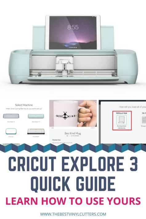 Cricut Explore 3 Quick Guide Learn How to Use Your Machine Download Fonts To Cricut Design Space, Cricut Explore Air 3 For Beginners, Cricut How To Use, Cricket Explorer 3, Crichton Explore 3, Cricut Explore 3 Projects Beginner, Beginner Cricut Explore 3 Projects, Cricut Explore 3 Ideas, How To Use Cricut Explorer 3