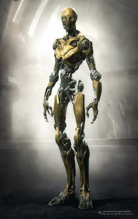 ArtStation - robot design for sci fi short film , Tsvetomir Georgiev Robot Person, Android Robot, Humanoid Robot, Heroic Fantasy, Cool Robots, Arte Robot, 다크 판타지, Male Character, Robot Design