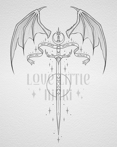 “You could rattle the stars…” 🌟 Sword of Orynth with elements from ACOTAR, Crescent City, and Throne of Glass 🗡️✨ this lovely SJM piece is for Amada! #throneofglass #acotar #crescentcity Celaena Sardothien Tattoo, Starsword Crescent City Tattoo, Throne Of Glass Spine Tattoo, Ataraxia Tattoo Acotar, Throne Of Glass Drawings, Crescent City Tattoo Ideas, Sarah J Mass Tatoos, Sjm Tattoos, Sjm Tattoo