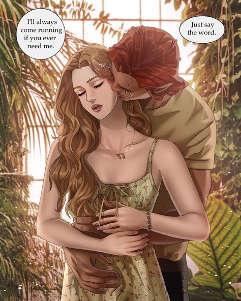 Amanda on Instagram: “| 𝑬𝒍𝒂𝒊𝒏 + 𝑳𝒖𝒄𝒊𝒆𝒏 | I’m really excited to share this short Elucien comic. This amazing comic art was done by the very talented @artcraawl…” Fantasy Romance Art, Roses Book, Fantasy Couples, A Court Of Wings And Ruin, Sarah J Maas Books, Romance Art, Mountain Tattoo, A Court Of Mist And Fury, Look At The Stars