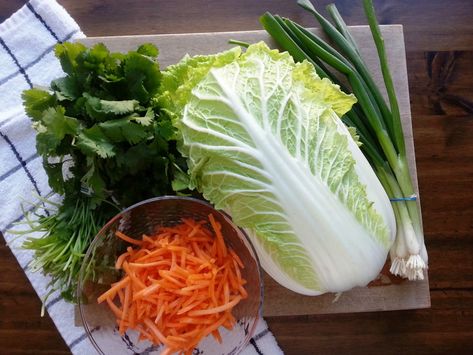 Wellness Eating, Thm Salads, Chinese Cabbage Salad, Napa Cabbage Recipes, Napa Cabbage Slaw, Napa Cabbage Salad, Cabbage Slaw Recipes, Misfits Market, Garlic Dressing