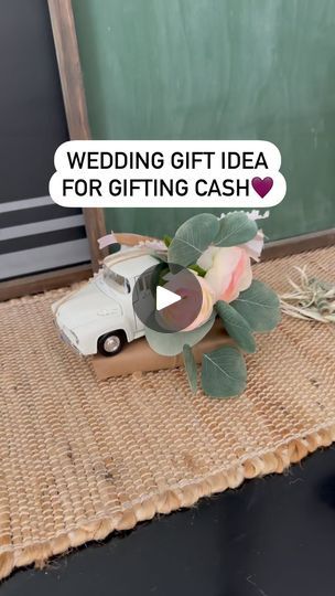 56K views · 1.3K reactions | Wedding gift idea for gifting cash! How cute is this classic truck all dressed up to hold your wedding gift. The box at the bottom is a perfect base to hold your card & attach the truck to. This truck is the perfect size & you can find the link in my bio. Follow @thegiftstagram for more gift ideas, gift guides, tips & more! . . . . . #gifts #gifting #cashgift #wedding #weddinggift #weddinggifts #weddinggiftideas #weddinggiftsidea #weddinggiftbox #gift #uniquegifts #justmarried #uniquegift #uniquegiftideas | Kaycee Greer | Bruno Mars · Marry You Wedding Cash Box Ideas, Cash Gift Ideas Wedding, Gift Card Wedding Gift Ideas, Cash Wedding Gift Ideas, Wedding Cash Gift Ideas, Cash Box Ideas, Wedding Cash Gift, Married Gift, Small Trucks