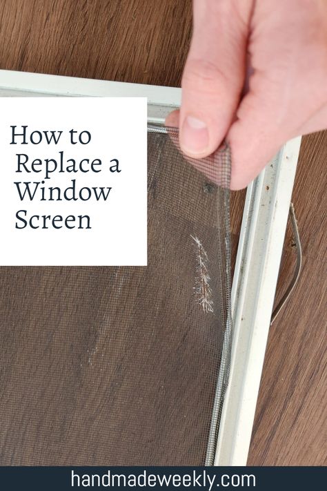 Ready to tackle window screen replacement like a pro? Learn all the tips and tricks in this fun guide! You'll be amazed at how simple and rewarding it can be. Get ready to upgrade your home's look and functionality! #homemaintenance #homediy Replacing Window Screens, Diy Window Screen Replacement, Replacing Screens In Windows, How To Make Screens For Windows, How To Rescreen A Window Screens, Window Screen Ideas, Solar Screens Window, Window Screen Frame, Diy Window Screen