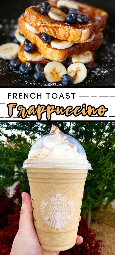 French Toast Frappuccino Starbucks, Starbucks Secret Menu Drinks Frappuccino How To Order, Starbucks Recipes Frappuccino, Starbucks Secret Menu Drinks Frappuccino, Starbucks Frappuccino Orders, Frappuccino Recipes, Frappuccino Flavors, French Toast Crunch, Starbucks Flavors