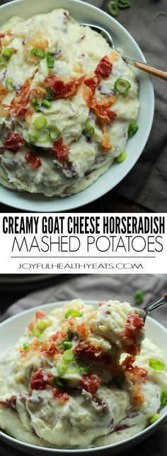 Spuds Potatoes, Quick Easy Dinner Ideas, Horseradish Mashed Potatoes, Perfect Potatoes, Vegetable Entrees, Dinner Recipes Quick, Crispy Pancetta, Potatoes Easy, Creamy Goat Cheese