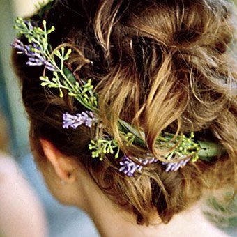 Pretty rosemary wreath-part of Czech traditions! Would look stunning with a Gibson Tuck up-do and a bit of lavender. Czech Wedding, Flowers In Her Hair, Lavender Hair, Mountain Bride, Wedding Nails For Bride, Boho Chic Wedding, Bride Nails, Hairstyle Gallery, Lavender Wedding