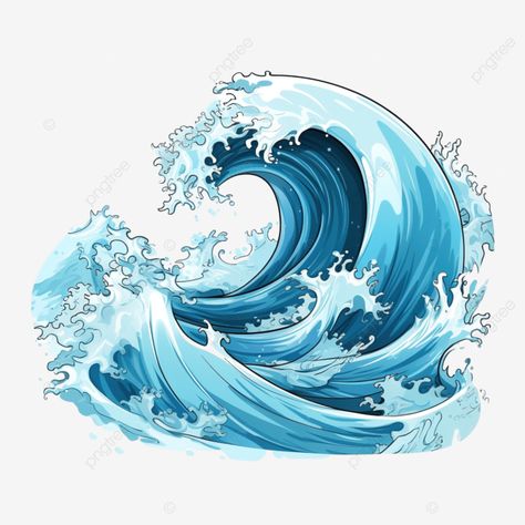 crashing water waves illustration wave curve flow png Water Wave Illustration, Water Illustration Design, Sublimation Pictures, Wave Splash, Waves Illustration, Wave Clipart, Wave Vector, Indian Traditional Paintings, Random Objects