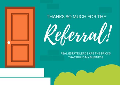 FREE PRINTABLES: Business referral thank you card. MoreThankYouNotes.com | FREE resource for beautiful thank you note wording examples and printable greeting cards.