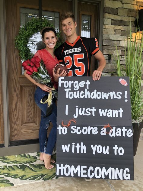 Volleyball And Football Hoco Proposals, Football Related Hoco Proposals, Flag Football Hoco Proposal, Hoco Poster Ideas Homecoming Proposal Football, Football Formal Proposal, Prom Posals Ideas Football, Hoco Signs For Football Players, Football Player Hoco Proposal, Cute Hoco Proposals Football